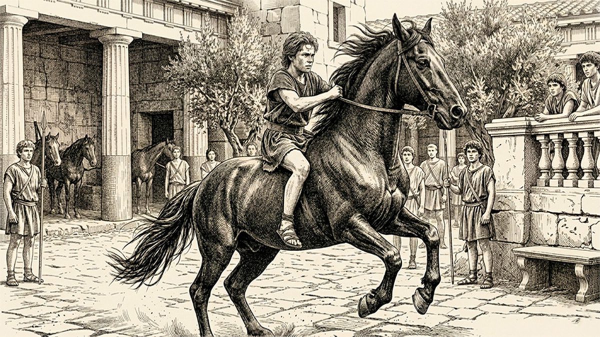 alejandro magno y búcefalo